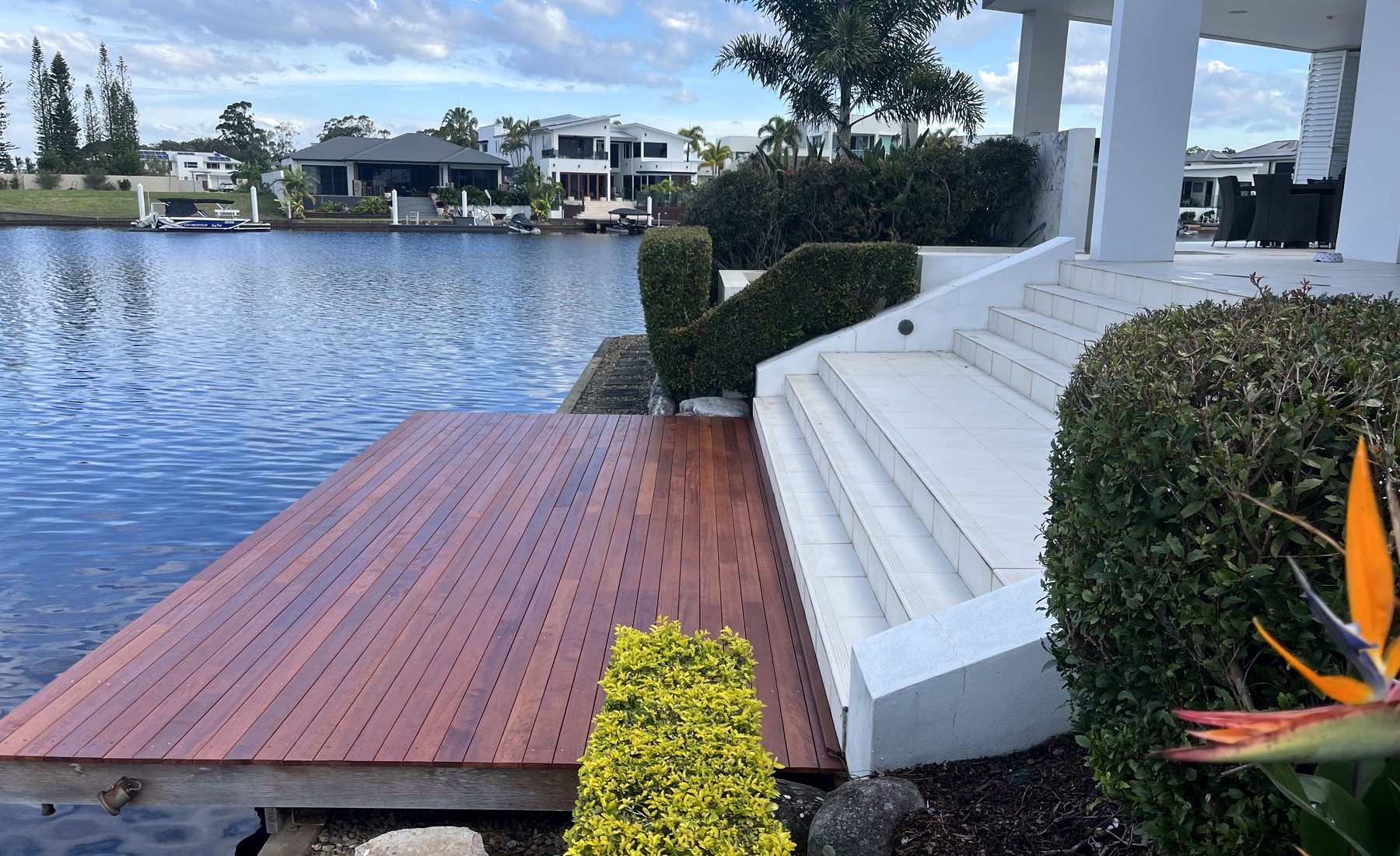 Waterfront deck